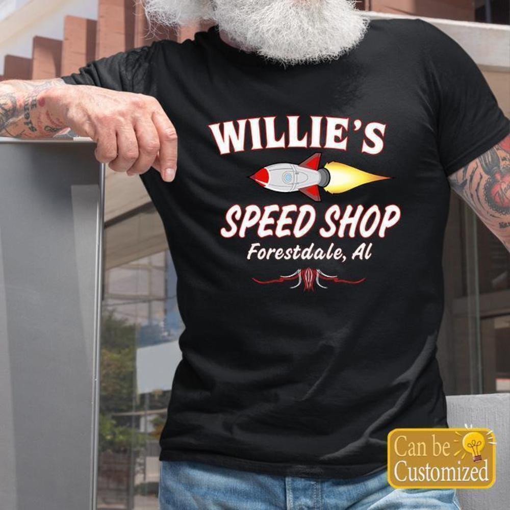 Personalized Garage Speed Shop Auto T Shirt